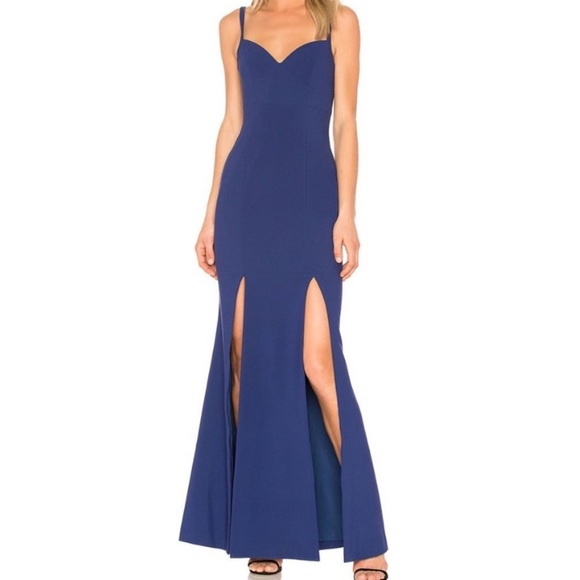 revolve blue prom dress Eden Strapless Maxi Dress main image 0